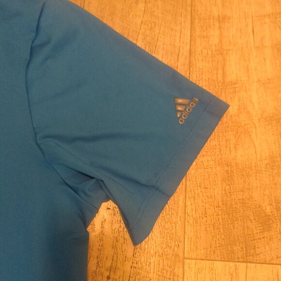 Adidas Golf Mens 3XL Solid Blue Performance Polo Shirt - Picture 8 of 9